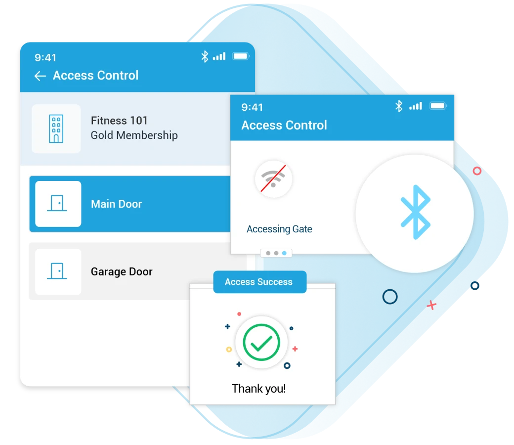 Access control system with offline entry