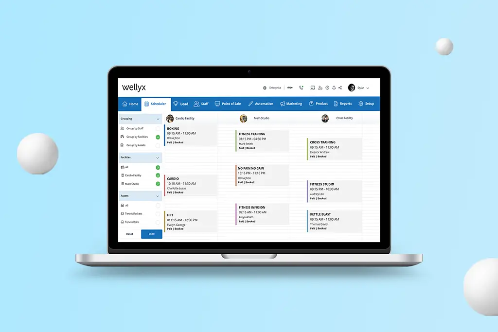 Wellyx gym management software