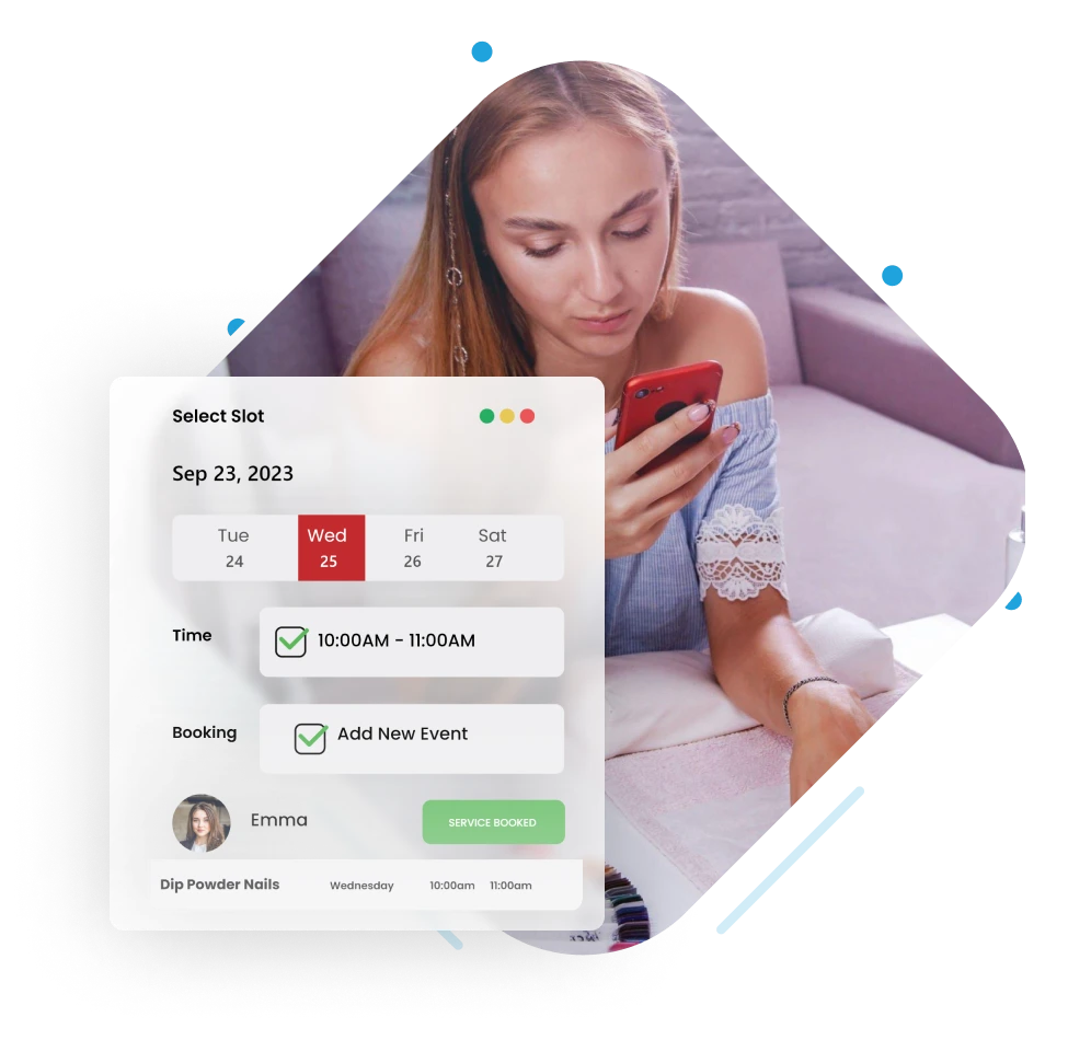 Nail salon software for easy appointment booking