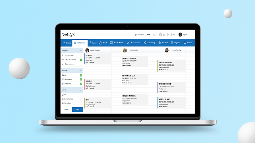 Wellyx gym crm software